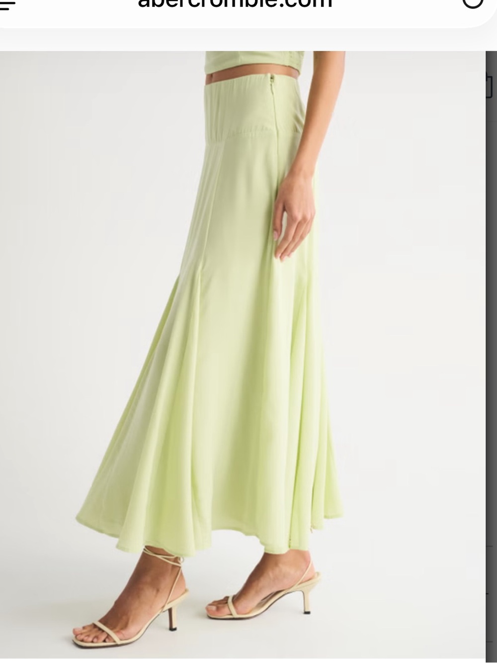 A&F High Rise Flowy Maxi Set Skirt - XXSP - Picture 5 of 11